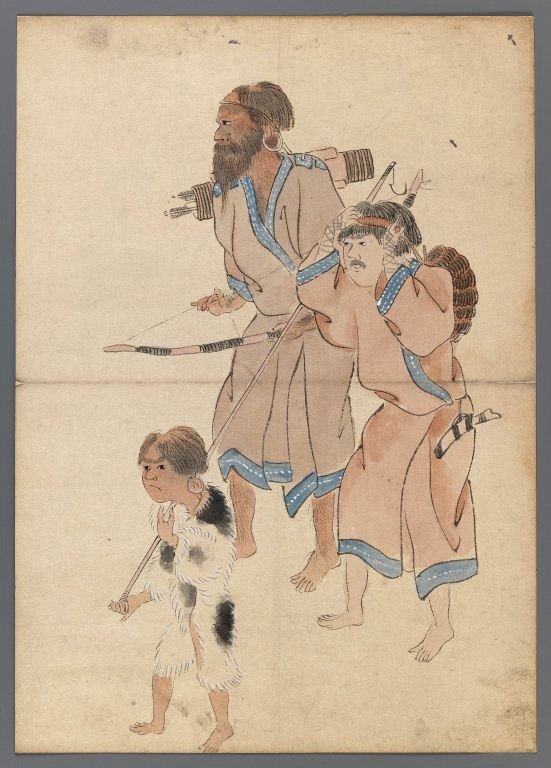 Ainu hunters, 19th century.