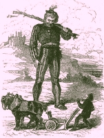 Illustration from 'Cuentos escogidos de los Hermanos Grimm', 1879.