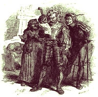 Illustration: 'Cuentos escogidos de los Hermanos Grimm', 1879.