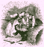 Ilustraci&oacute;n: 'Cuentos escogidos de los Hermanos Grimm', 1879.