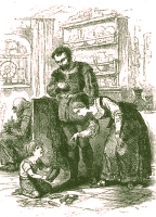 Ilustraci&oacute;n: 'Cuentos escogidos de los Hermanos Grimm', 1879.