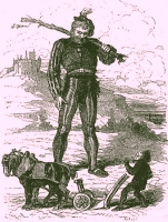 Illustration from 'Cuentos escogidos de los Hermanos Grimm', 1879.
